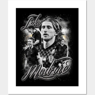 LUKA MODRIC - CRUYFF OF BALCANS / RETRO T-Shirt Posters and Art